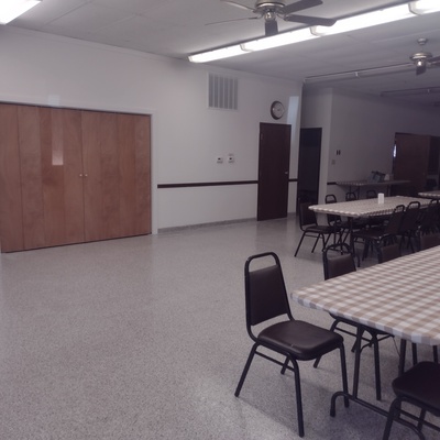 Community Building Renovation-After with new storage area